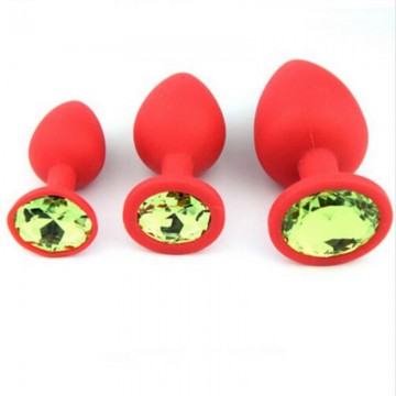 Small Silicone Crystal Butt Plug Small Silicone Crystal Butt Plug